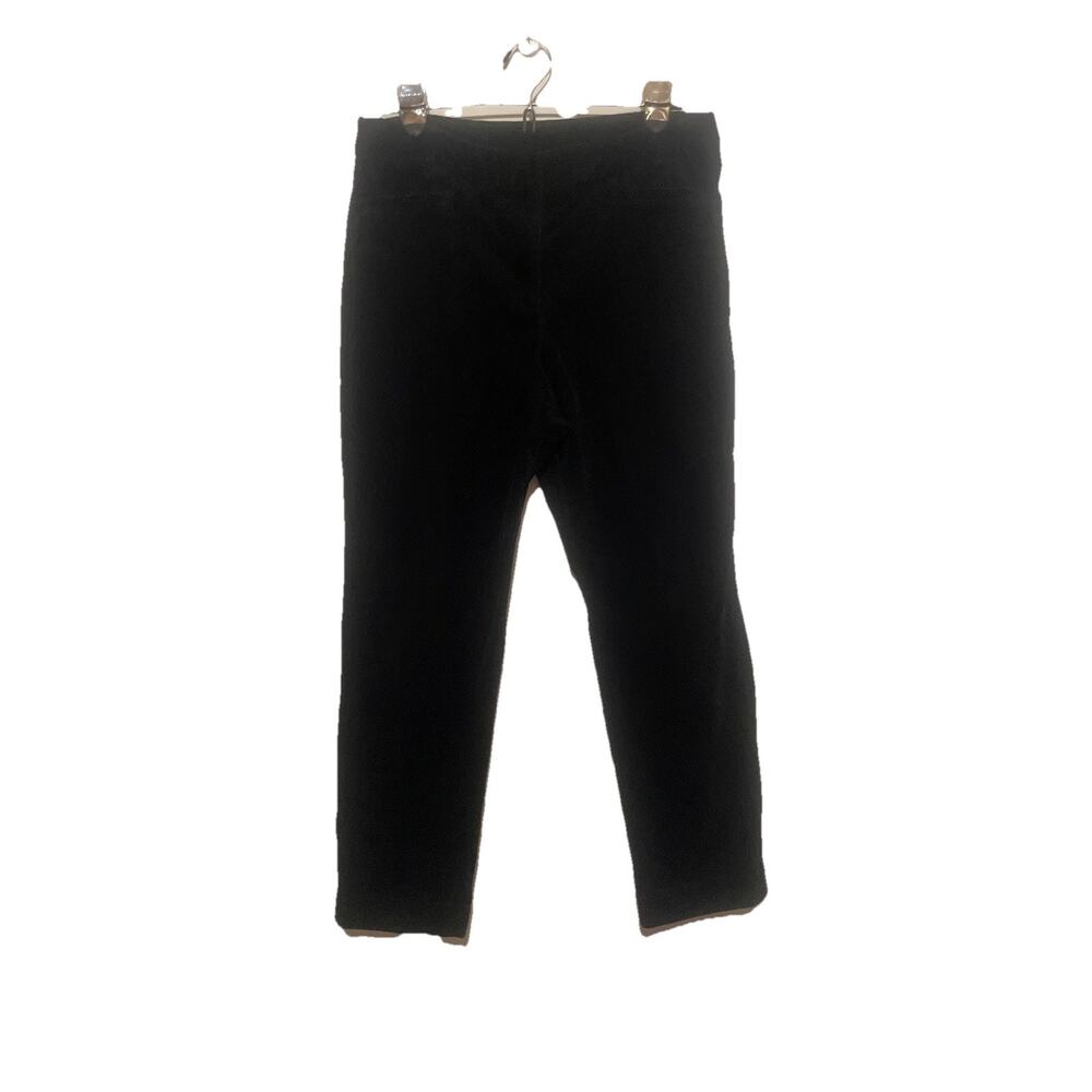 Pendleton Corduroy Pants Women 10‎ Black Straight Leg Pockets Comfort Flat Front